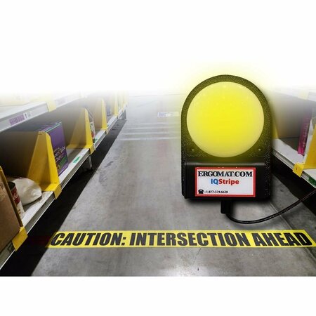 ERGOMAT End of aisle collision sensor. To detect pedestrians pushing carts at blind intersections IQSTRIPE-LIGHT